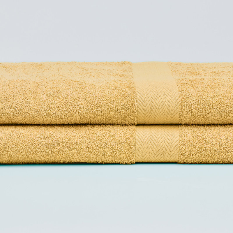 Drap de bain 100% coton de luxe 2 pièces Deluxe, Ensoleillé