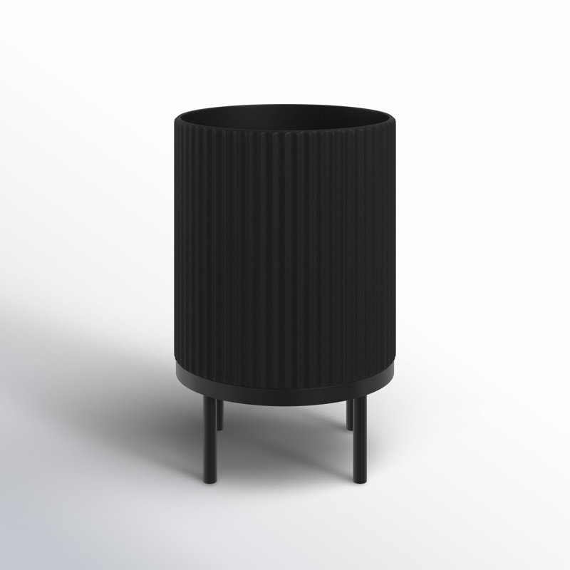 Jardinière Demi Series avec support, Noir, 1, H 16 po x l 10,5 po x P 10,5 po