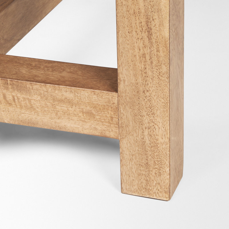 Suke Solid Wood Dining Table, Natural