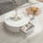 Coffee Table with Drawers,Elina Nordic Rotatable Nesting