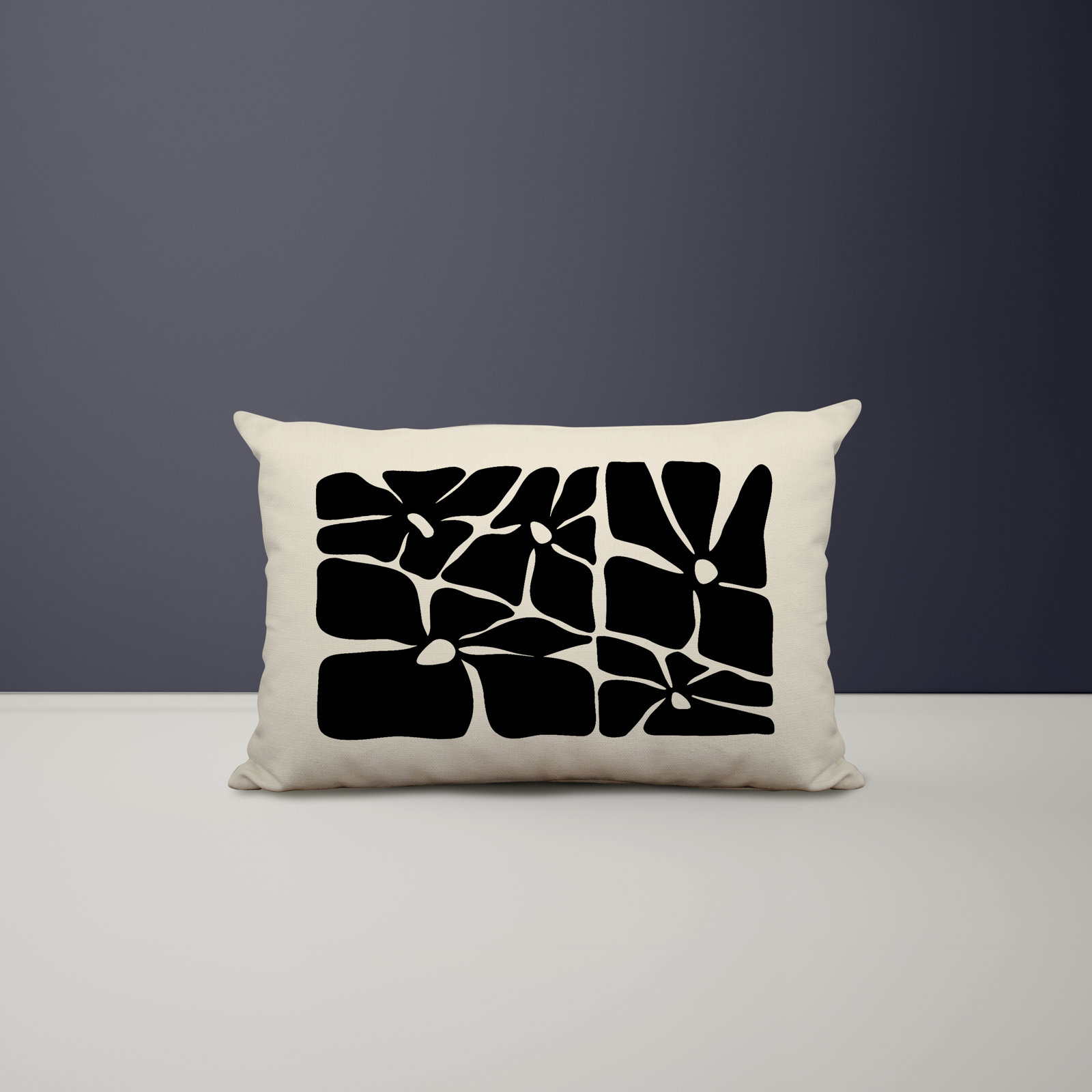 20" x 14" Throw Pillow, Black