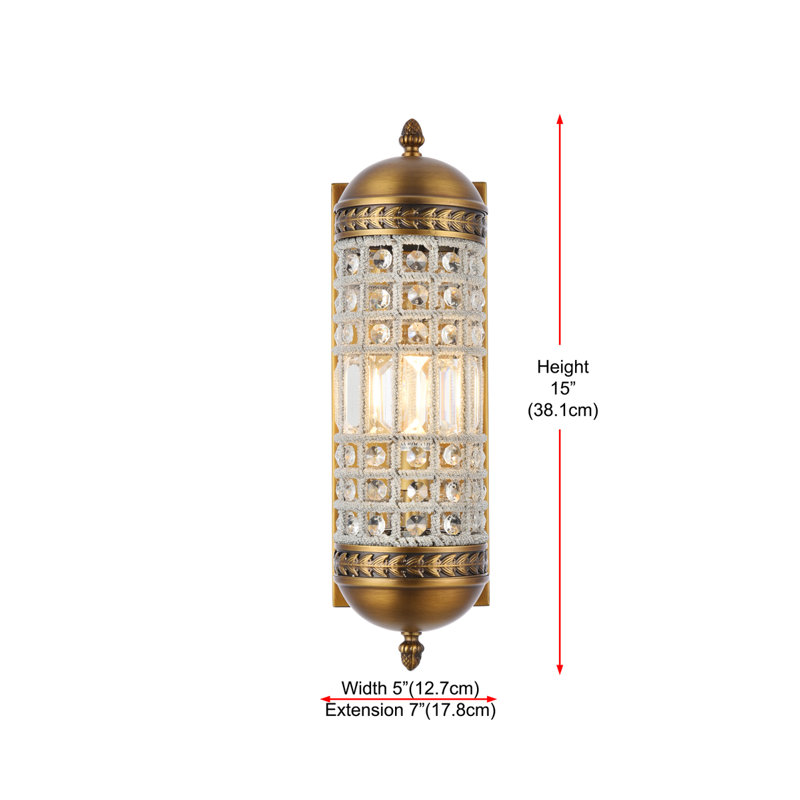 Blanche Steel Flush Mounted Sconce, French Gold