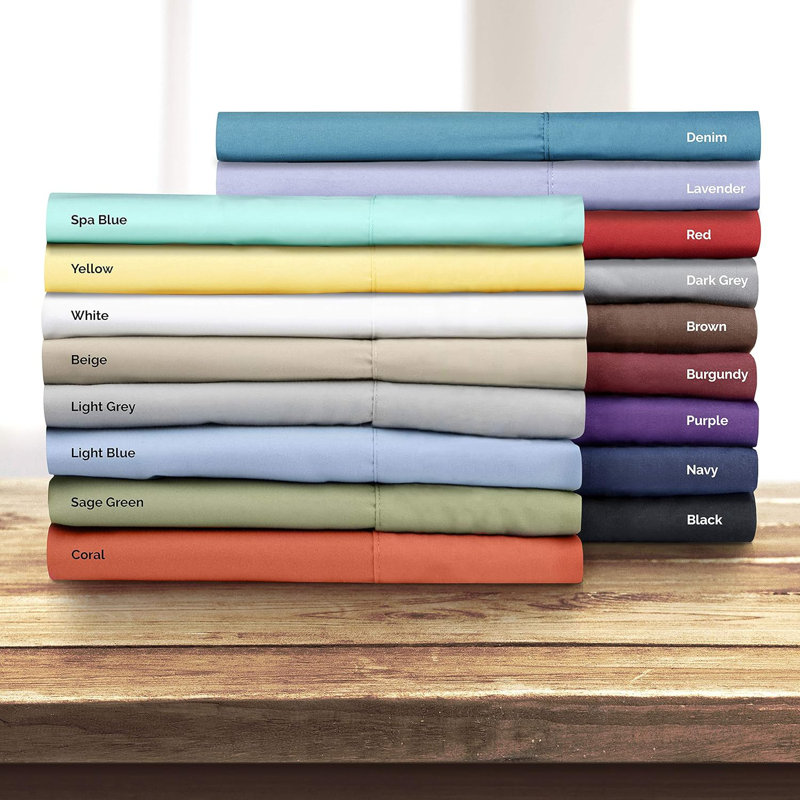 Soft Double Brushed Microfiber Single Flat Sheet/Top Sheet, Beige, Twin Flat Sheet