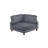 Dark Grey 135" Wide- Modular Pit Sectional- 6pc