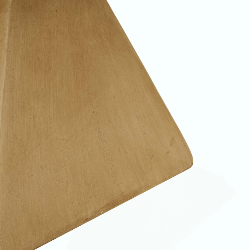 Table d'appoint géométrique MGO, durable et élégante pour une utilisation intérieure et extérieure, Light Natural