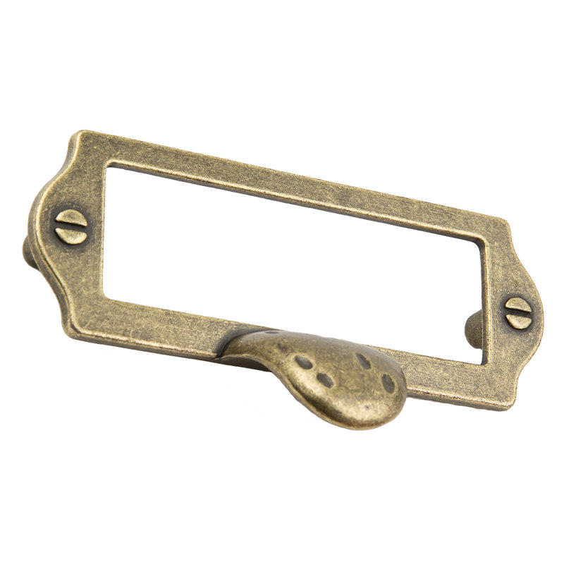 Porte-carte, Laiton antique