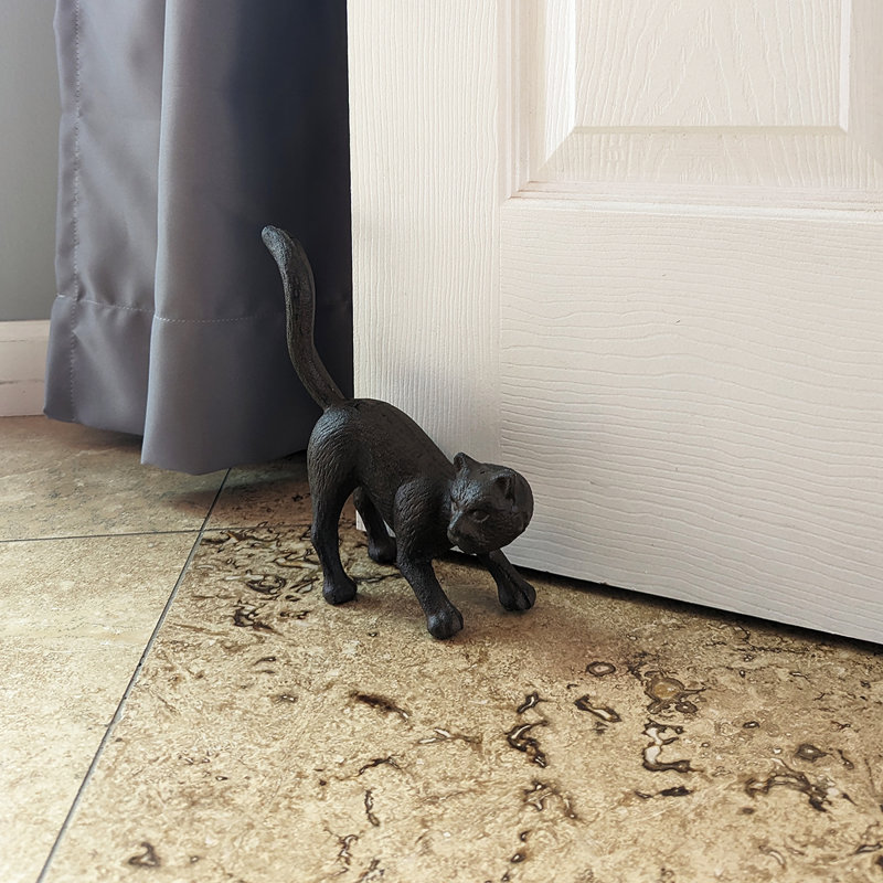 Statue de jardin en fonte pour chat