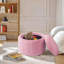 Savinien Velvet Column Footstool Ottoman with Storage-1191886832