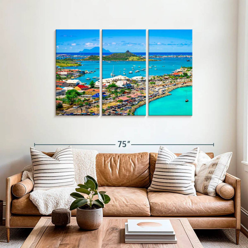 Panorama Marigot, H 36 po x l 57 po