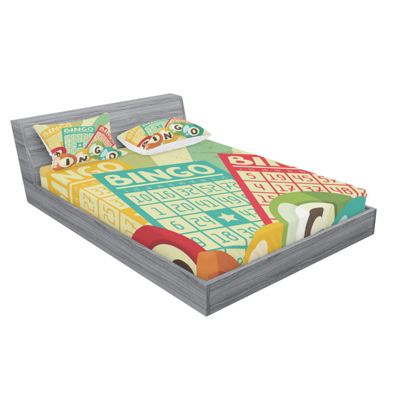 Microfiber Sheet Set, Queen Sheet Set with Fitted Sheet