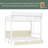 Bunk Bed With Storage Shelves And Drawers,Multifunctional Metal Bunk Beds With USB Ports And LED Lights, Lower Bed That Can Be Converted Into A Sofa-261618369-261618372