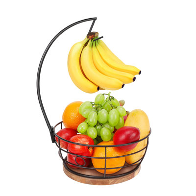 Panier de fruits avec comptoir et porte-bananes