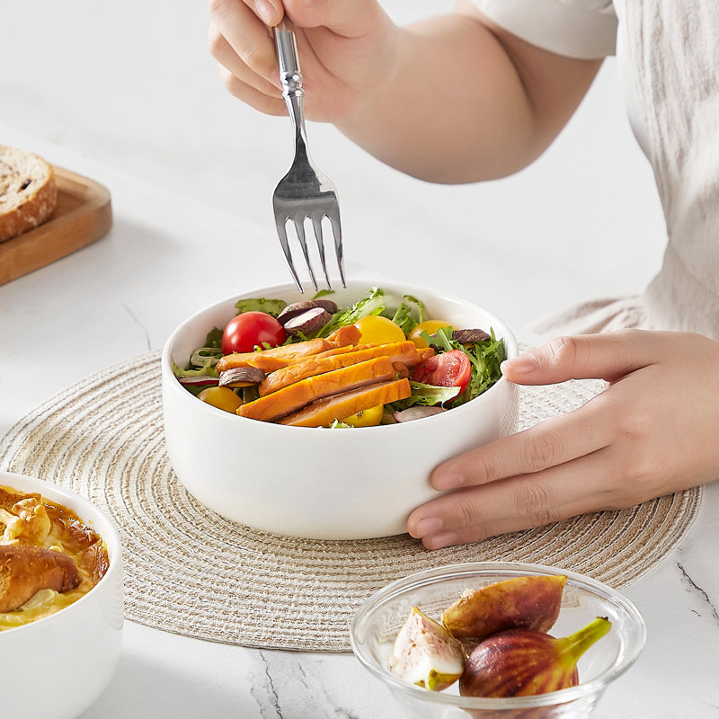  14.7 Dining Bowl, White