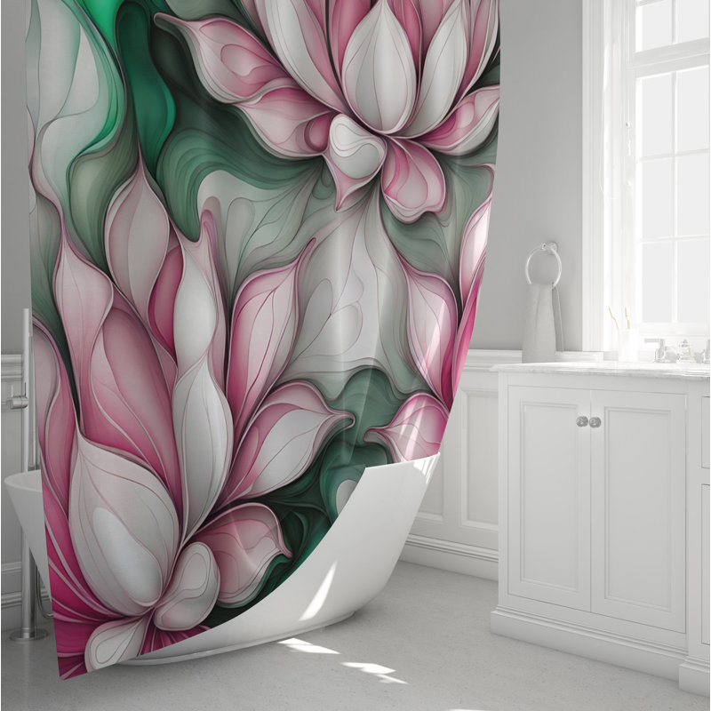 Rideau de douche Floral, H 72 po x l 70 po