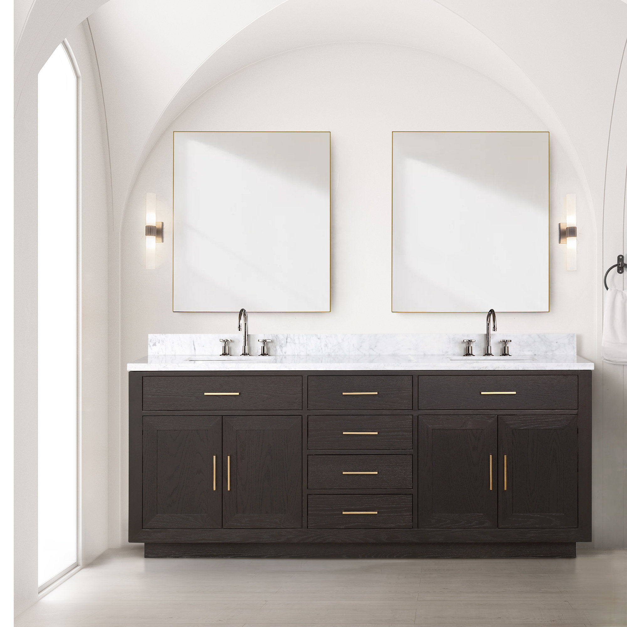 Lexora 80'' Bathroom Vanity with Top | Wayfair