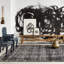 Tapis géométrique gris / noir-71603548