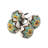 Hand Painted 1.5" Diameter Mushroom Knob Multipack
