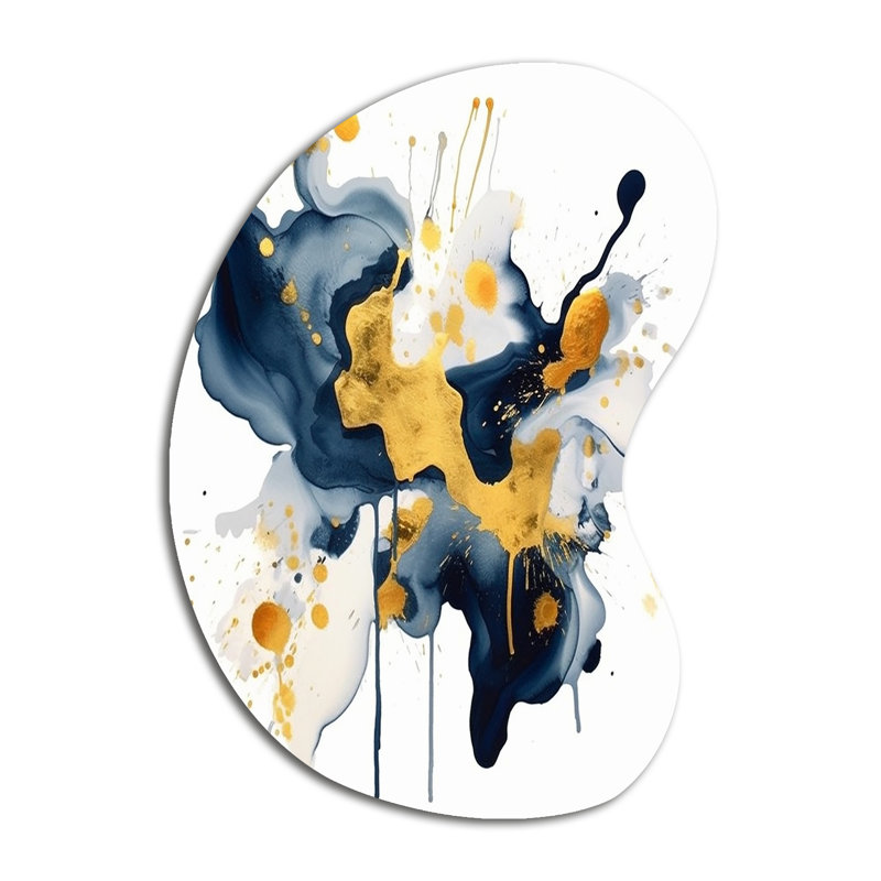 Chichester - Fractales de forme unique, décoration murale sculpture en métal asymétrique, H 31 po x l 22 po