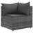 Latitude Run® 7 Piece Patio Lounge Set With Cushions Gray Poly Rattan-14557555-14557551-14557550