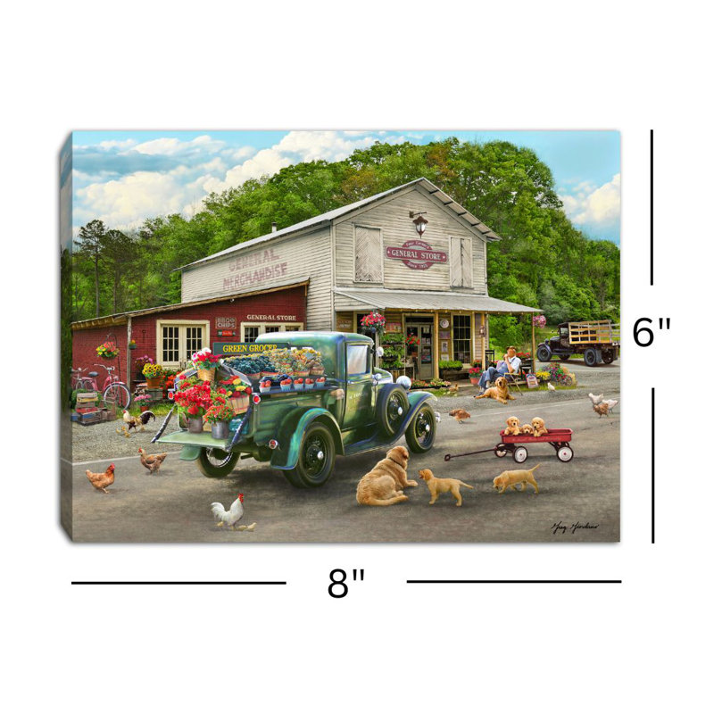 Toile de fond avec petit chevalet 8 x 6 de General Store