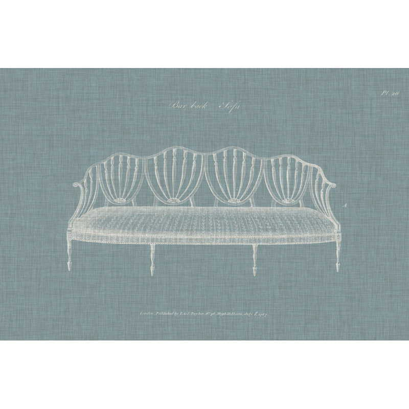 Hepplewhite Sofas I by Hepplewhite - Wrapped Canvas Print, 20cm H x 30cm W 