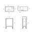 Ensemble de meuble-lavabo simple 19,5 po Pierre-59097689