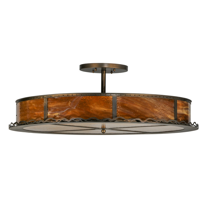 4 - Light Dimmable Drum Chandelier