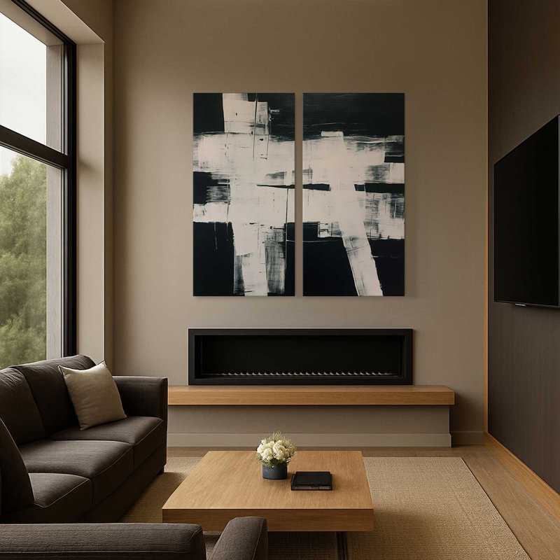 Impression sur toile Eclipsed Onyx Tangle II, Toile tendue, H 72 po x l 72 po x P 1,25 po, 2