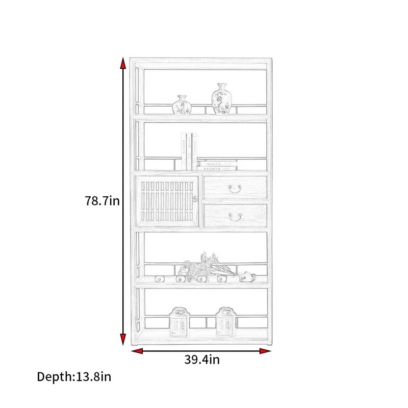 Nouvelle bibliothèque de style simple chinois