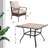 Armisha 4 - Person Patio Dining Set Umbrella Hole Included Square Table with Cushions Included