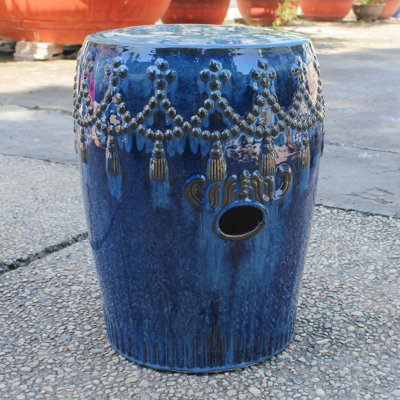 Kanli Ceramic Accent Stool