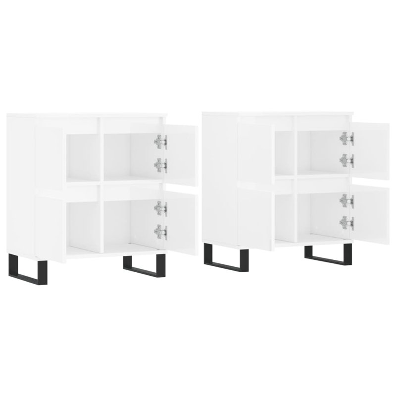 Brooklana 120cm Sideboard, High Gloss White