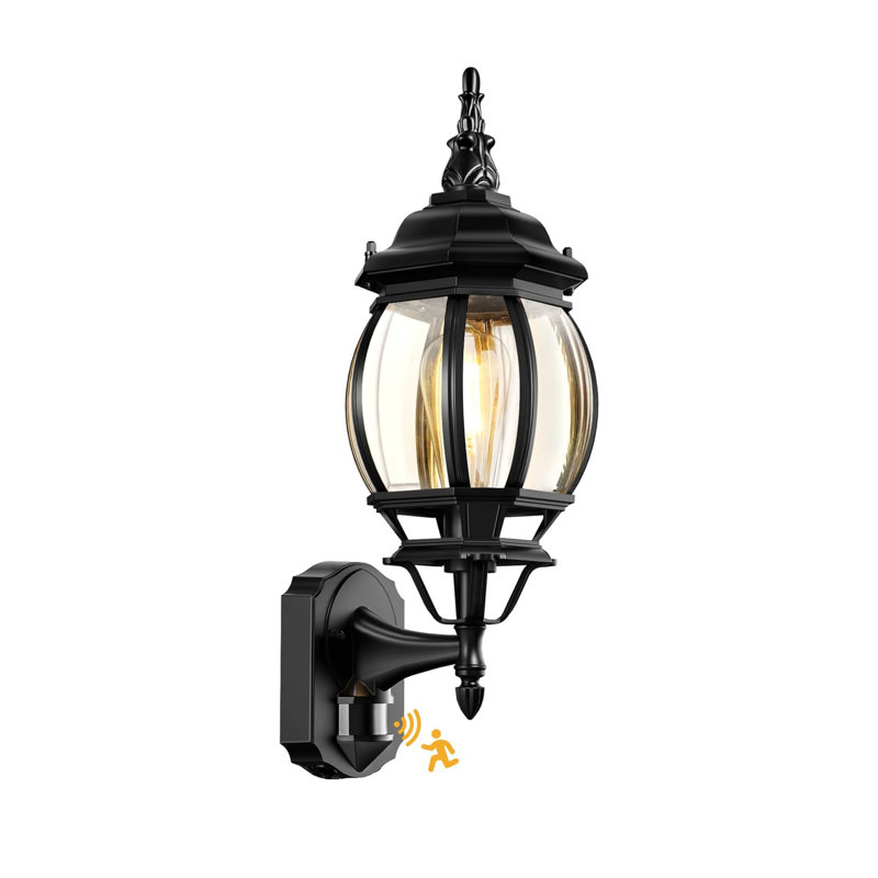 Matte Black 48cm H Outdoor Sconce