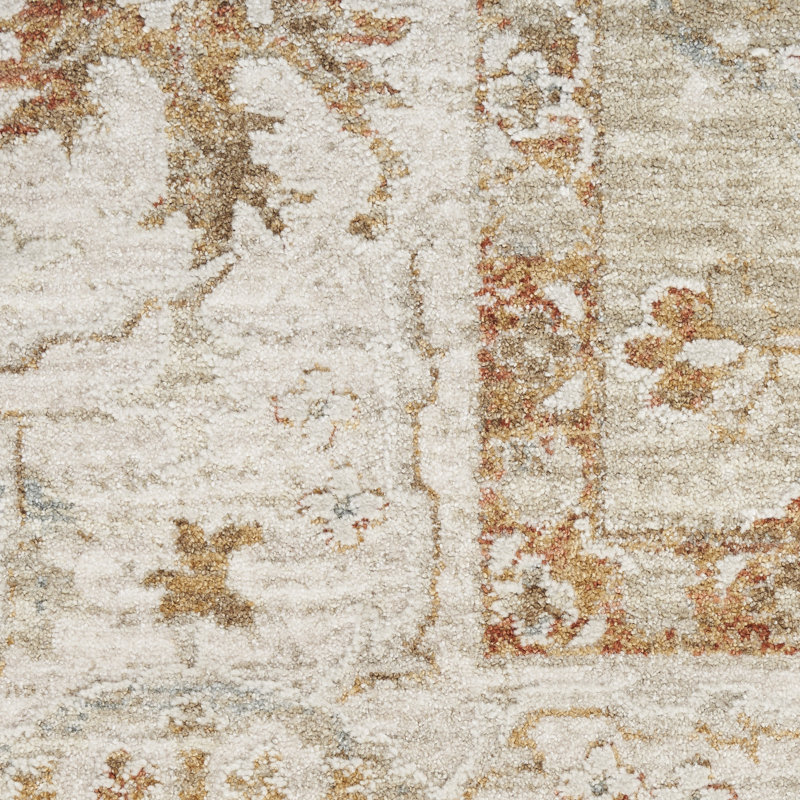 Castanon Oriental Gray Area Rug, Rectangle 2'3" x 10'2"