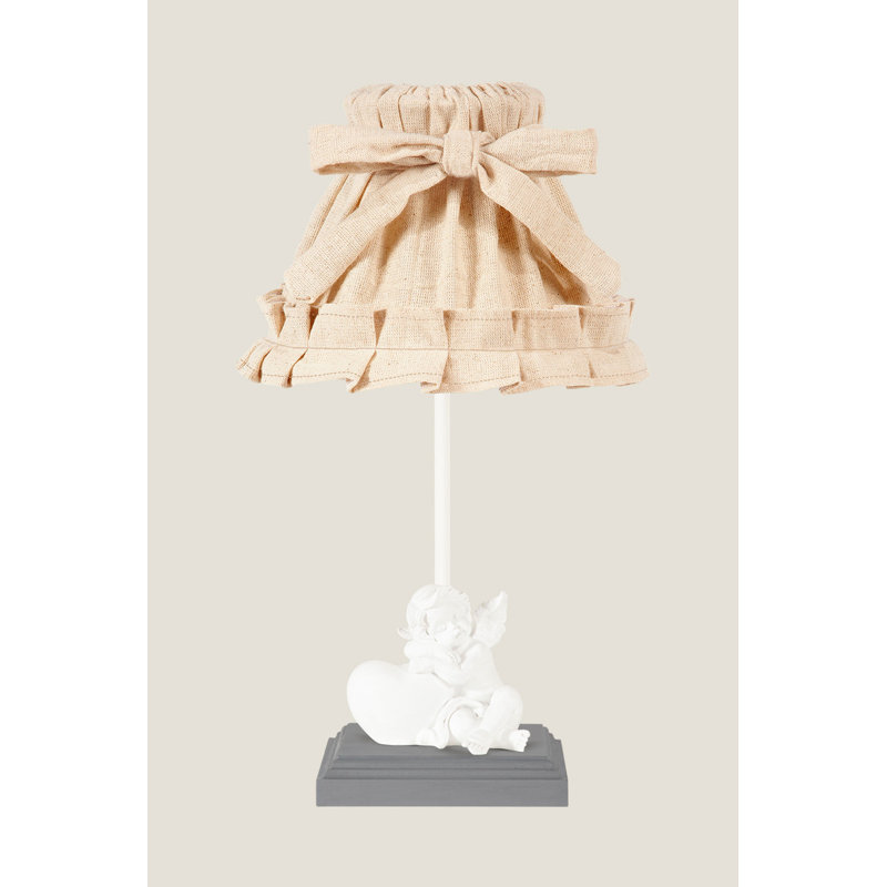 Lampe de table 16,5 po, Gris, Beige