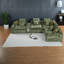 Canapé d'angle moderne en boucle verte avec rangement, modulable 137,7 pouces-417621106