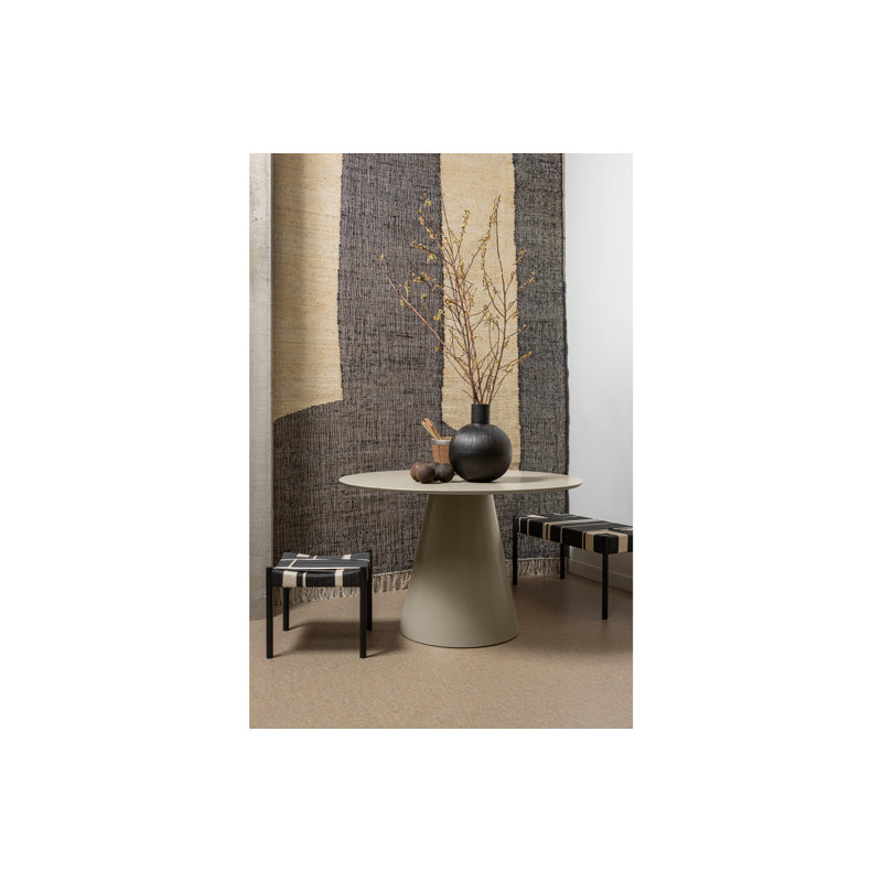 Hyden Round Dining Table, Antique Beige