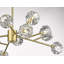Lustre en or 12 lumières avec abat-jour en cristal transparent-88071738-122740730