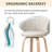 Swivel Upholstered 26" Bar & Counter stool with  Wood Frame-1985416857