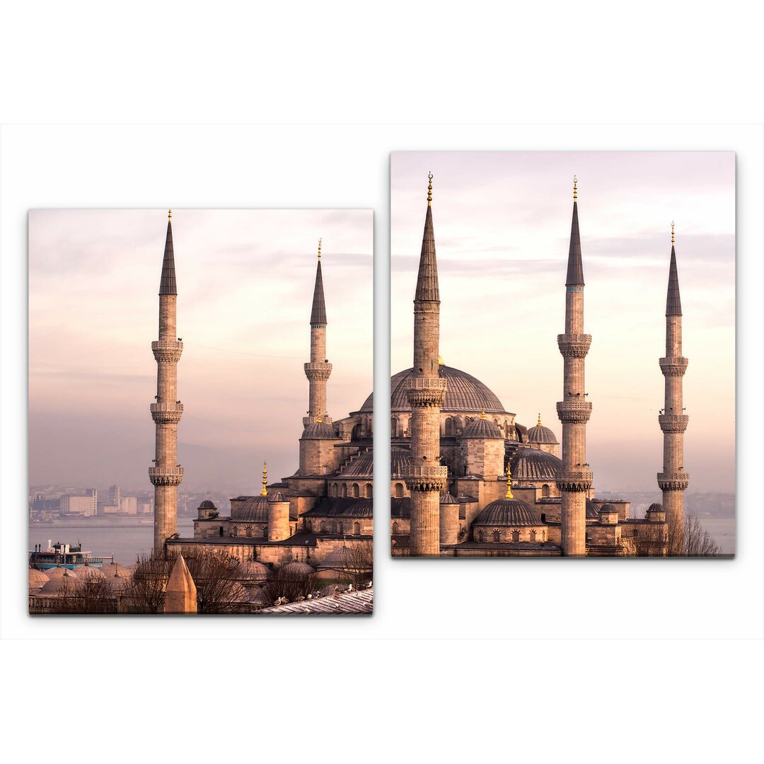 2-tlg. Leinwandbilder-Set Istanbul