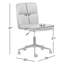 Chaise de travail pivotante en similicuir Moller-1034719726