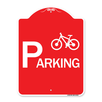 Signmission Designer Series Sign - Bicycle Parking (With Graphic)/24325