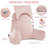 Comfy High Backrest Pillow Arm Pillow With Head Rest & Pockets-111629229
