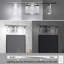 Éclairage de salle de bain à DEL à intensité variable à intensité variable de 20 po à 3 lumières DEL-310110846