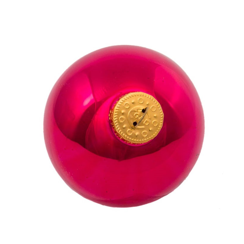 Kurt Adler 65mm Multicolored Shiny Glass Ball Ornaments Set