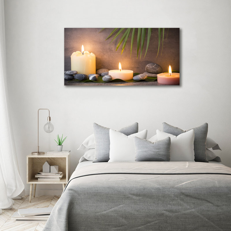 Burning Candles - Wrapped Canvas Print