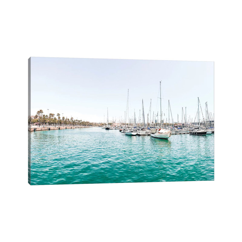 Barcelona Marina by Natalie Carpentieri - Wrapped Canvas Gallery-Wrapped Canvas Giclée, 101.6 cm H x 66.04 cm W x 3.175 cm D