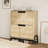 Shoe Cabinet With 2 Flip-Down Drawers – Freestanding Adjustable Narrow Shoe Rack With Metal Legs-1184610931