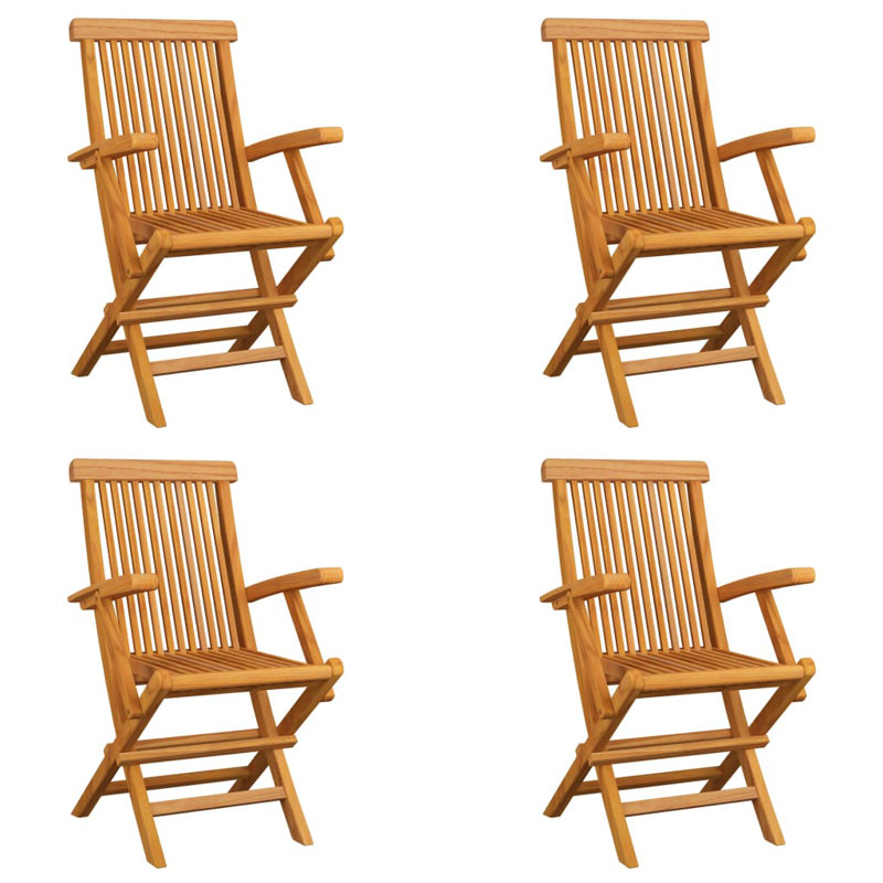Fauteuil de patio pliant en teck Bravin