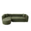 Canapé d'angle compressible de 109 pouces en chenille, salon moderne et spacieux-518589383